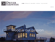 Tablet Screenshot of dwyerhardwoods.com
